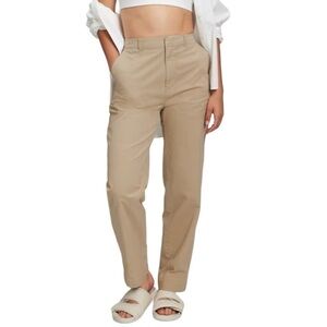 GAP Straight Up Straight Leg Mid Rise Stretch Khaki Tan Chino Pants